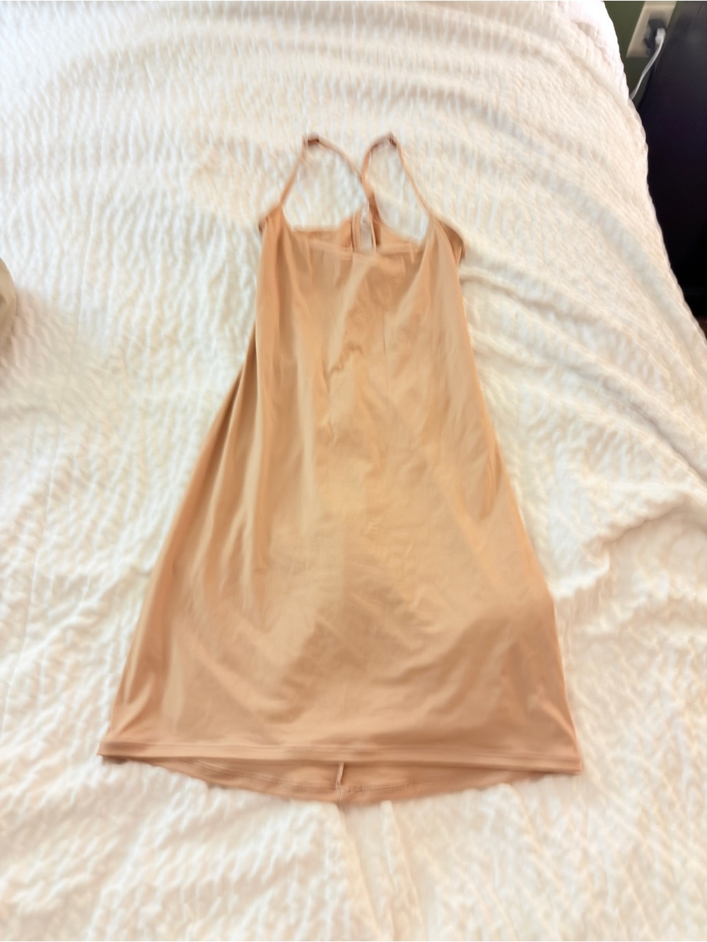 SKIMS fit everyone sheer stretch Nude Beige Mini Slip Dress